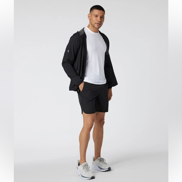 Vuori Men's Charcoal Athletic Shorts with Drawstring - Picture 6 of 12